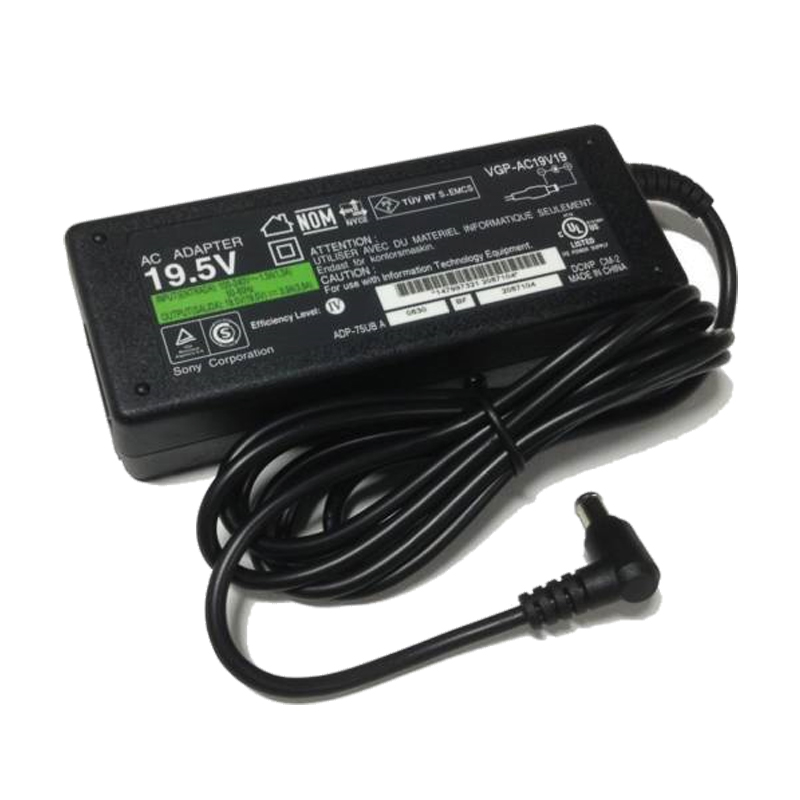 Sony VAIO PCG-61611M 75W 19.5V 3.9A 6.5*4.4mm Connector Tip Power Adapter / Laptop Charger